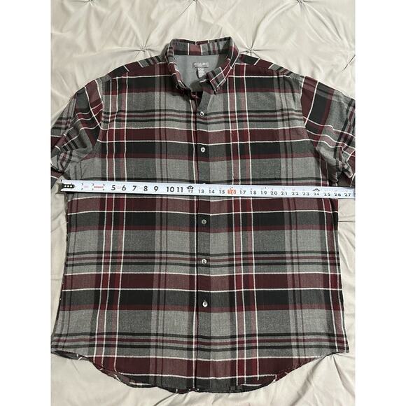 Van Heusen Flex Men’s Flannel Shirt Long Sleeve Plaid XL Classic Lumber Jack - Picture 9 of 12